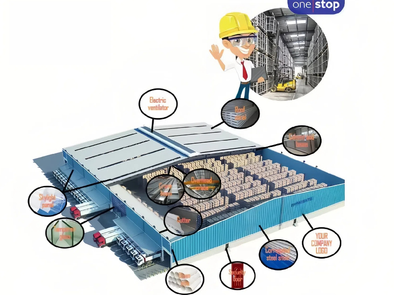 warehouse steel structure drawing